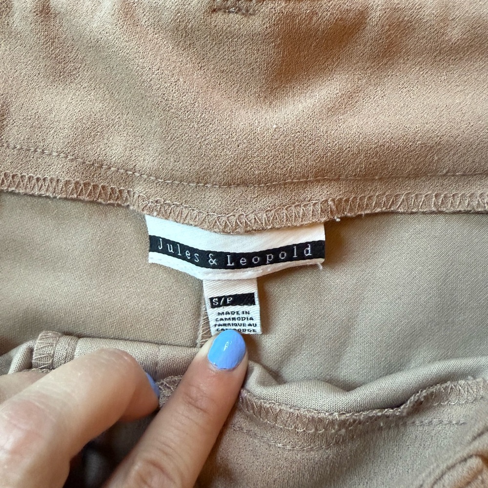 ⭐️Jules & Leopold Tan Pants sz S - Picture 2 of 3